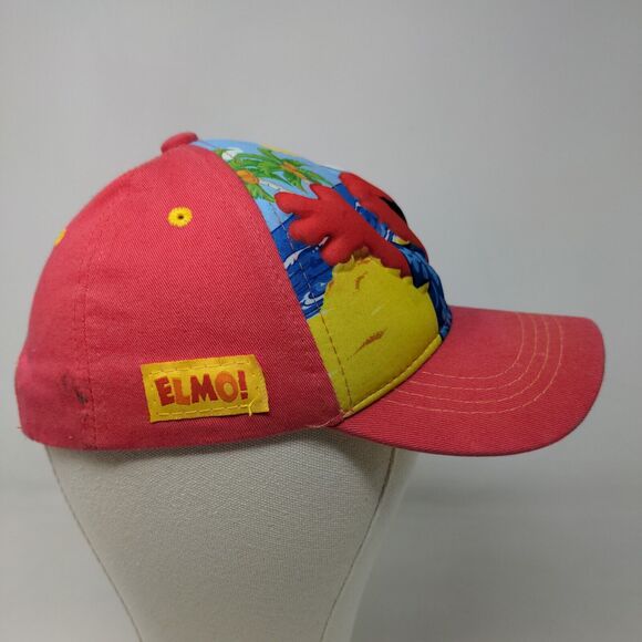 Sesame Street Boy's Snapback Hat Red 100% Cotton Elmo Vacation Graphic - Picture 5 of 10